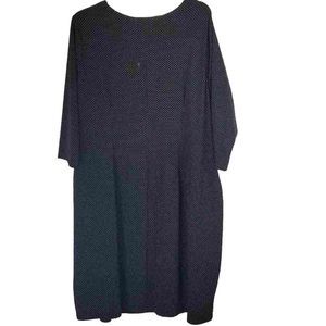 Soft by Avenue Black with small White Polka-dot Dress. Size 30/32